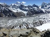 Looking down on the glacier.: by steve_and_emma, Views[362]