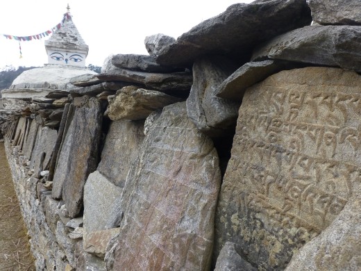 Mani wall in Khonde.