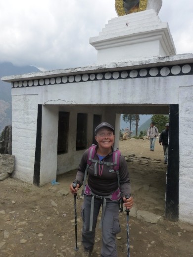 Emma arrives back in Lukla.