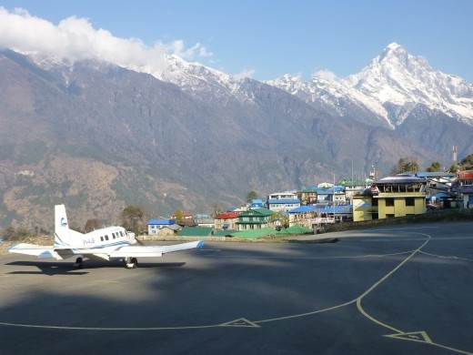 A picturesque airport indeed.