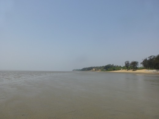 The sea is out there somewhere.