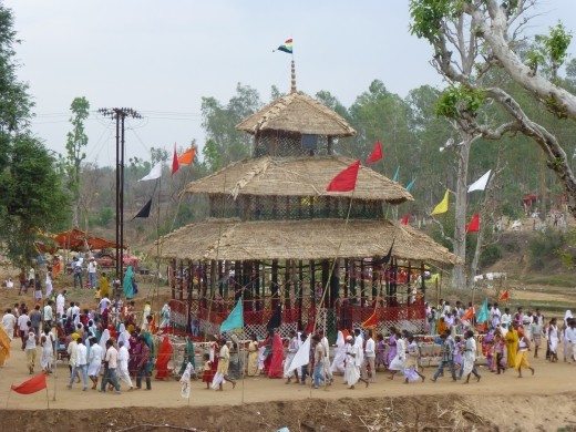 A festival under way in Jharkhand.