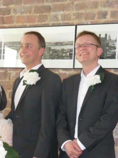 Pete and Michael looking very dapper.