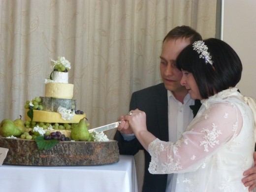 Who cut the cheese? A cake of cheese, what a brilliant idea.