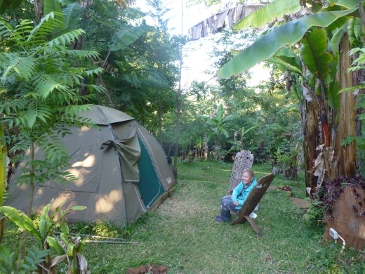 Our tent at Casa Rossa.