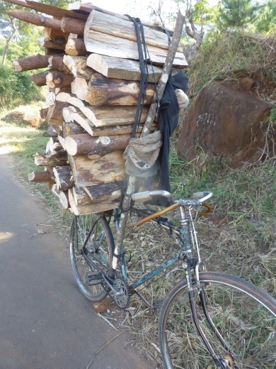 The bike is the main form of transport in Malawi.