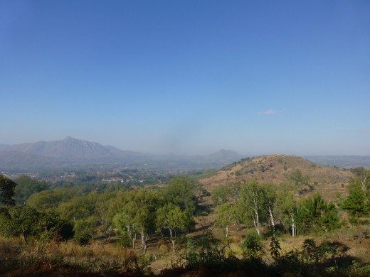 The view on the way up to the Zomba Plateau.