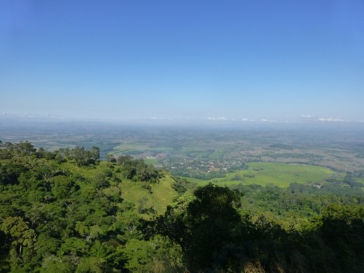 Great weather and views on the way up the Boma path.
