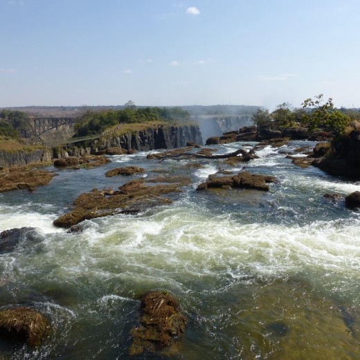 The top of the falls.