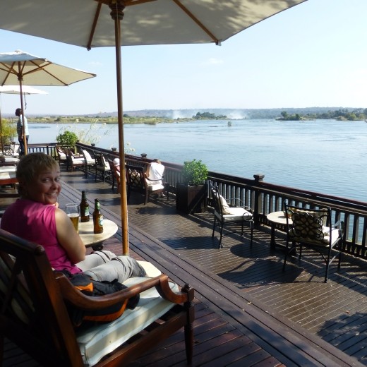 They finally let the riff-raff into the Royal Livingstone Hotel.