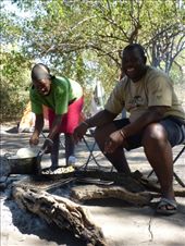 Our guide and cook, Sydney who was a top man and I don't think we would have survived the 2 nights on the island without him.: by steve_and_emma, Views[432]