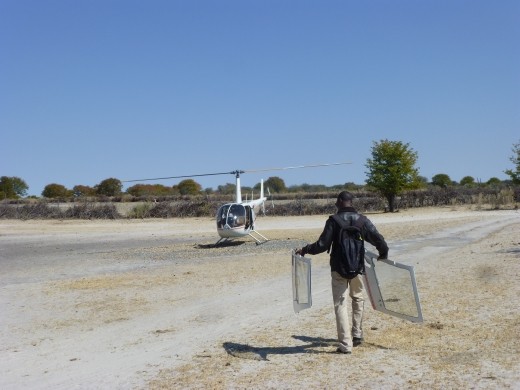 Putting the doors back on after the flight!