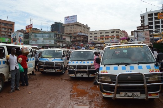 The destinations are shown on boards and they even have a list of prices!