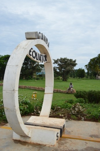 Crossing the equator a couple of hours south of Kampala.
