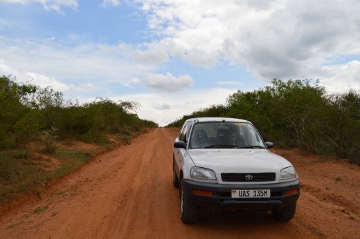 Ravi enters Lake Mburu National Park.