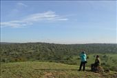 Emma and a UWA ranger enjoying the view at the top of a hillock n our nature walk in Lake Mburu.: by steve_and_emma, Views[302]