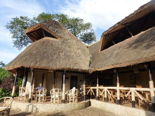 Chimps Nest Lodge had a lovely restaurant.