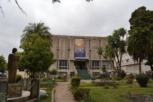 The Soviet style Ethiopian Museum in Addis.