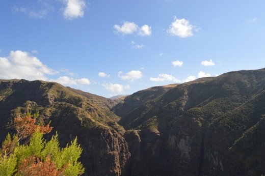 The Genbar Falls, it was the dry season so just a trickle.