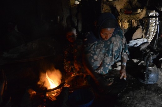 We were invited to partake in a traditional coffee ceremony.