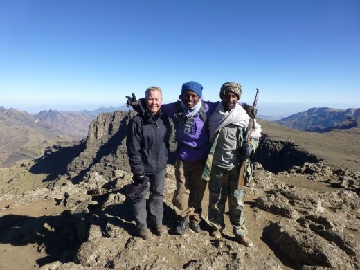Emma with our guide and scout.
