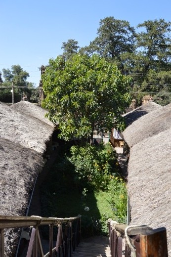 The rooms at Lodge De Chateau in Gondar were very nice.