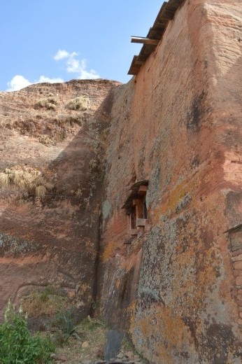 A rock-hewn church in Tigrai.