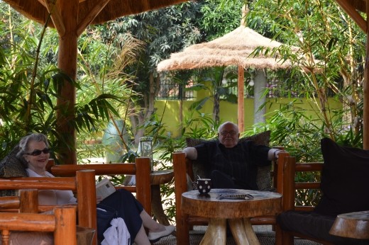 Glenne and Brian finding Africa as tough as they expected !