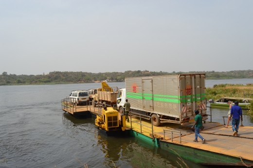 Waiting to board the ferry at Parra.