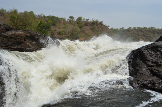 You must go to the top of the falls to appreciate the real power of the water.