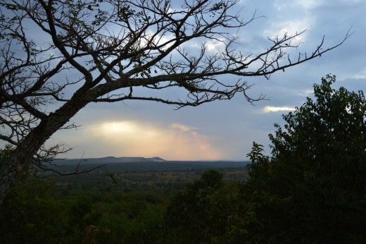 Sunrise over Lake Mburu NP.