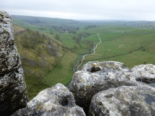 Looking back towards Malham from the cove.