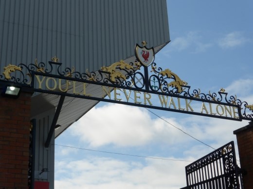 Shankly Gates at Anfiels.