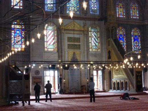 Despite the Blue Mosque being a major tourist attraction, it is still used for prayer.