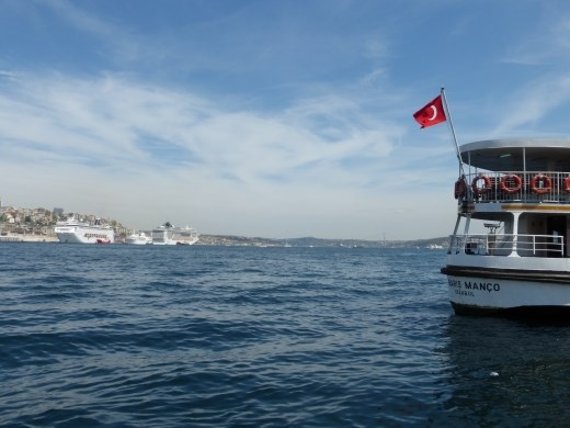 Ferry across the Bosporus...