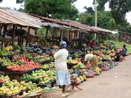 A good place to stock up on the way back to kampala. The produce is a fraction of the price!
