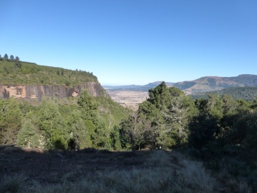 The view from the top of Kettlespout waterfall.
