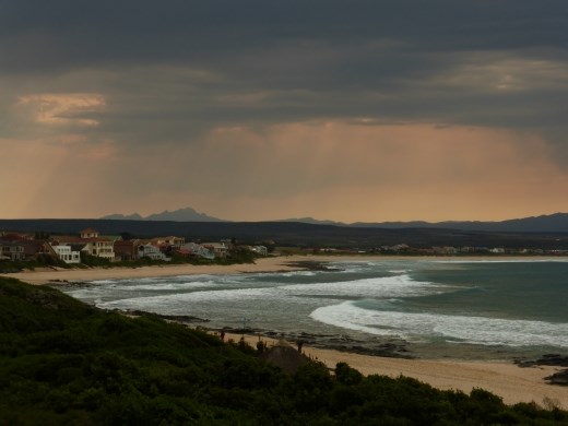 Storm brewing over Jeffrey's Bay.