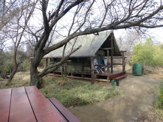 After camping in the Karoo we enjoyed our bit of glamping!