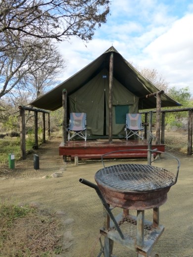 Our tent had everything we needed.