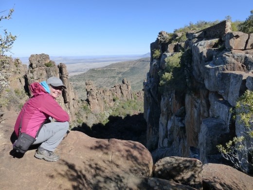 Emma living on the edge again!