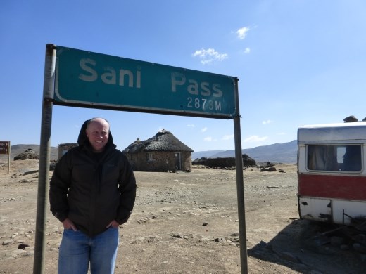 On Lesotho soil and a tad cold.