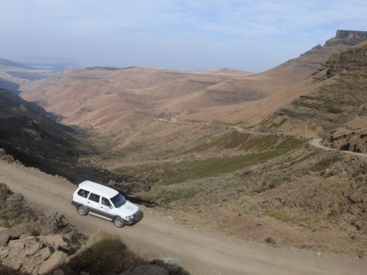 Heading back down the pass.