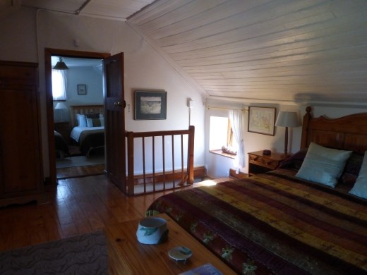 The main bedroom in the cottage.