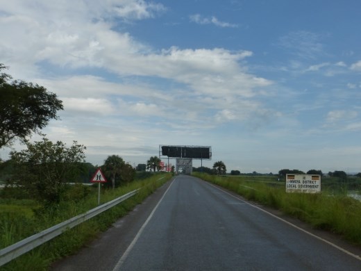 Crossing the Nile at Pakwach.