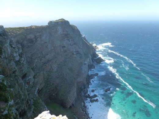 Looking down to Cape Point.