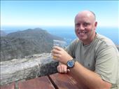 Enjoying a well earned drink on Table Mountain.: by steve_and_emma, Views[248]