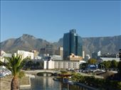 Table Mountain provides a stunning backdrop to the city centre.: by steve_and_emma, Views[656]