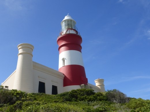 The lighthouse at Cape Agulhas.