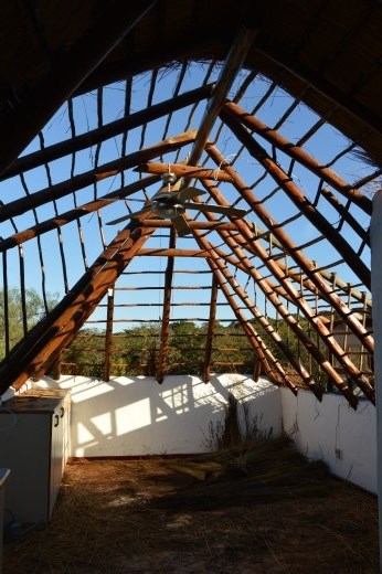 Our bedroom gets the open air look.